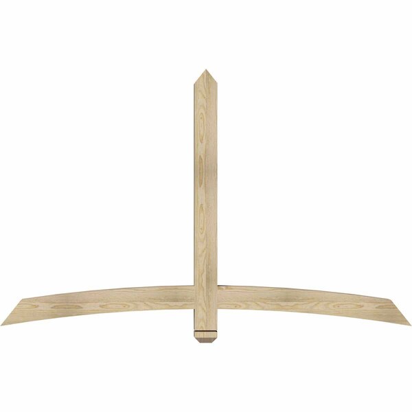 Ekena Millwork Bellingham Rough Sawn Timber Gable Bracket, Douglas Fir, 72"W x 45"H x 4"D x 4"F, 15/12 Pitch GBW072X45X0404BEL00RDF - main